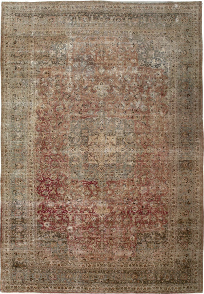 Antique Persian Mashad Carpet, 12732