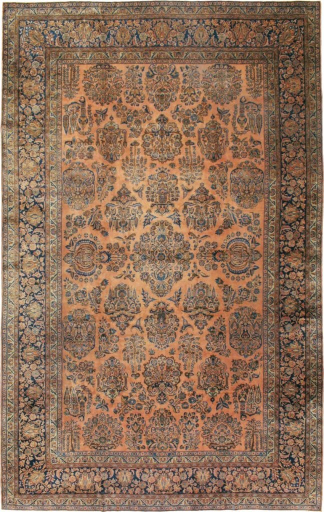 Antique Persian Kashan Carpet, 14853